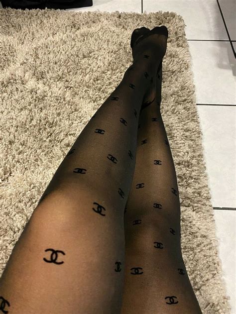 where to buy chanel logo tights